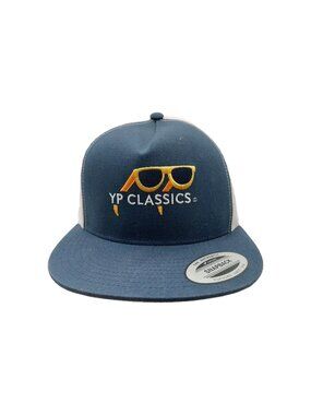 YP Classics Men Hat Navy White Snapback Embroidered Yellow Glasses 6006